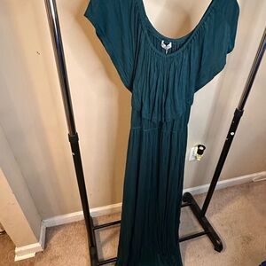 Elegant Teal Maxi Dress